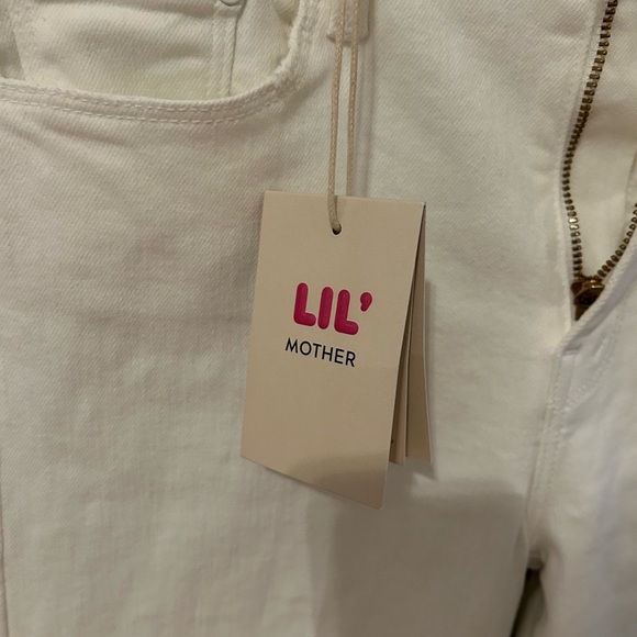 Mother Lil’ Roller Fray wide leg Jean NWT SIZE 27 white - Picture 4 of 9